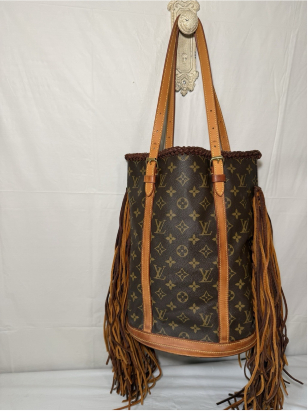 Louis Vuitton French tote Gm bucket bag Louis Vuitton GM bucket bag custom